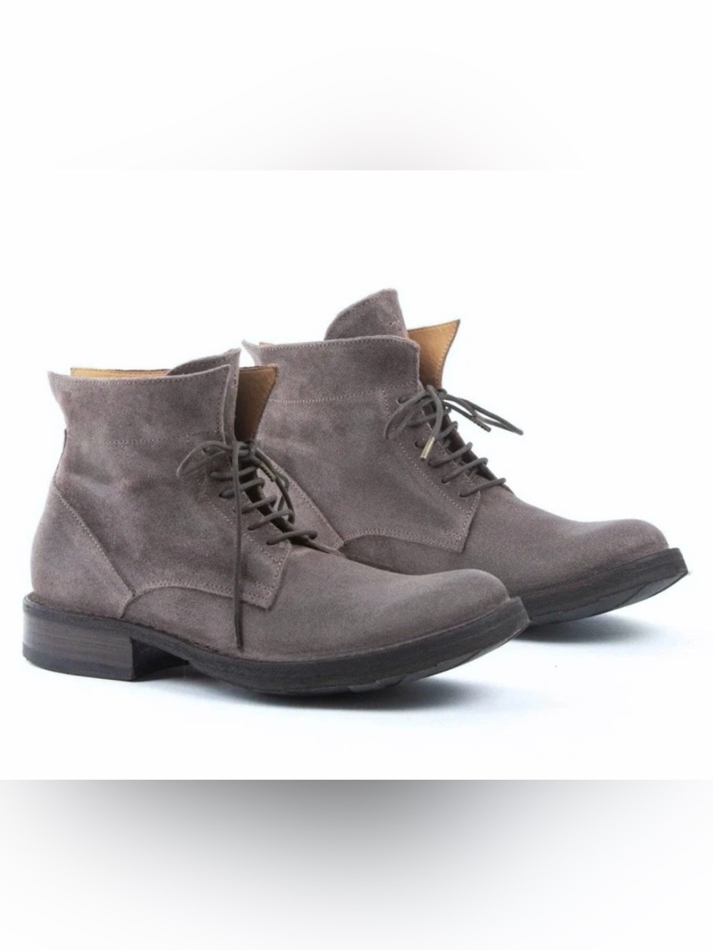Fiorentini + Baker Eternity Ezra Taupe Suede Lace-Up Chukka Boots, Size 10